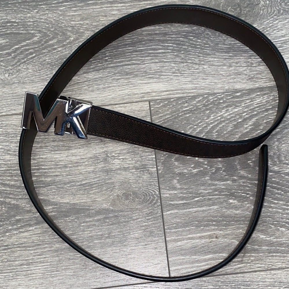 Michael Kors Black and Silver Belt